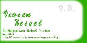 vivien weisel business card